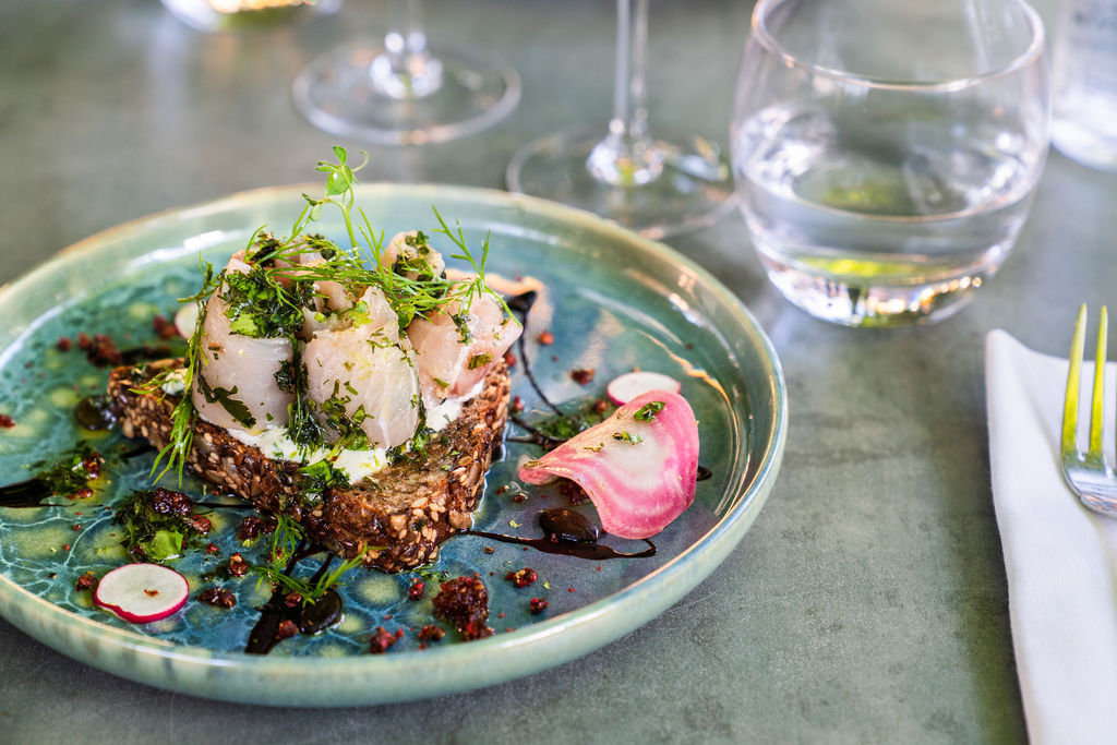 Gravlax d'espadon aux herbes fraiches